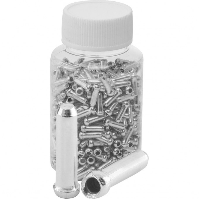 Наконечник троса диам. 1,0-1,8 мм, алюминиевый, банка 500шт. 310033