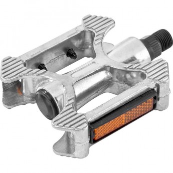Педали BLF-B10 9/16" со светоотражателями, алюминиевые серебристые
