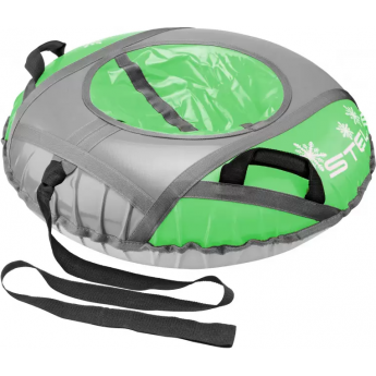 Санки надувные (тюбинг) STELS 90 см, тент без камеры, серый/зеленый
