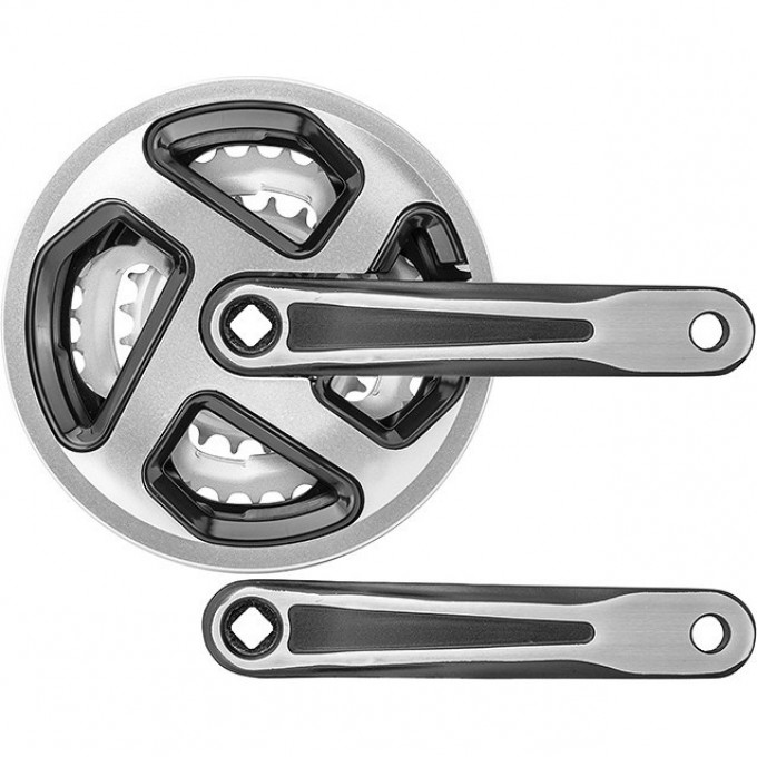 Шатуны HDL-L362 24/34/42T 170 мм "под ромб", серебристо--чёрные 580256