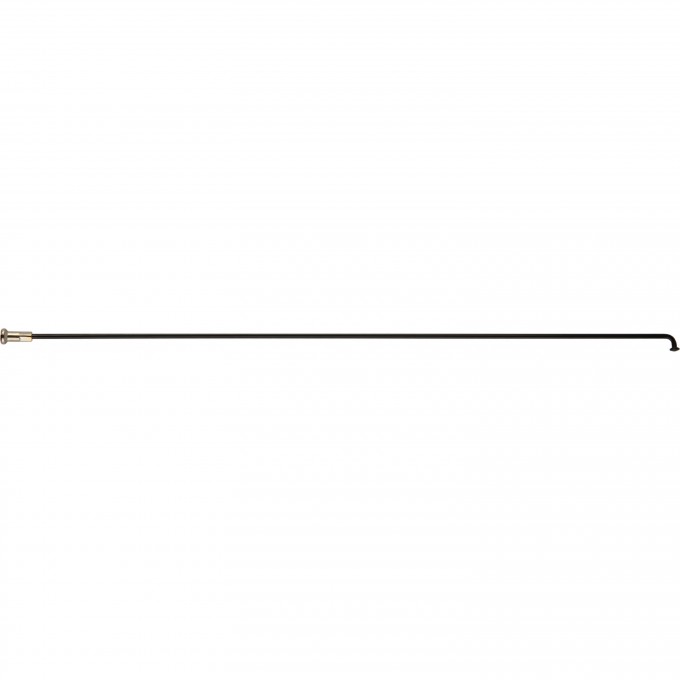Спица с латунным ниппелем 252 мм, стальная чёрная 490113