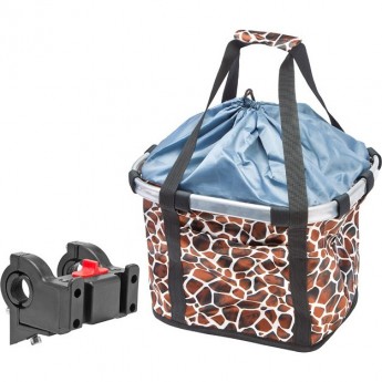 Велокорзина передняя STELS JL-081 чёрно-коричневая Велокорзина передняя STELS JL-081 чёрно-коричневая