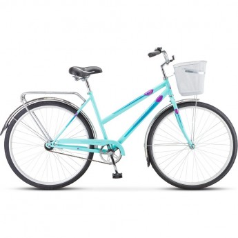 Велосипед STELS Navigator 28" 300 Lady Z010 (с корзиной) (LU085342) мятный
